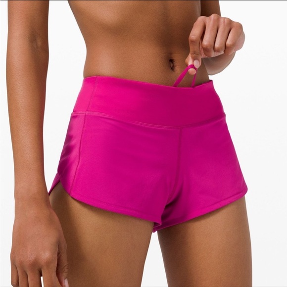 ❤️ Lululemon Speed Up Low-Rise Lined Short 2.5" Ripened Raspberry Pink NWT - Picture 9 of 9